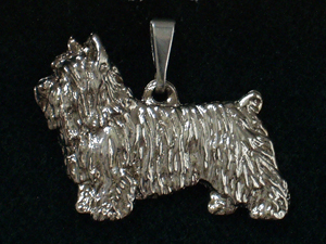 Silky Terrier - Pendant Figure Silver