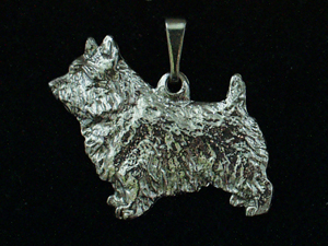 Norwich terrier - Pendant Figure Silver