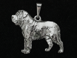 Mastif - Přívěsek postava stříbro