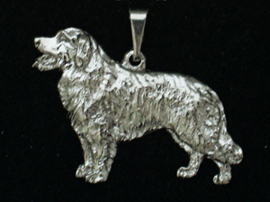 Hovawart - Pendant Figure Silver