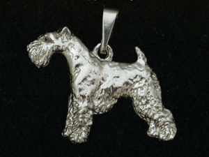 Fox Terrier Wire - Pendant Figure Silver