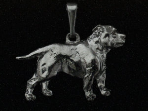 Staffordshire Bullterrier - Pendant Figure Silver