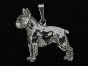 Boston Terrier - Pendant Figure Silver
