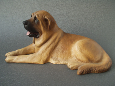 Spanish Mastiff - Sandstone Large Statue