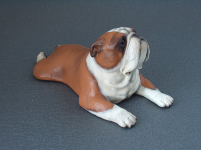 English Bulldog - Sandstone Small Statue