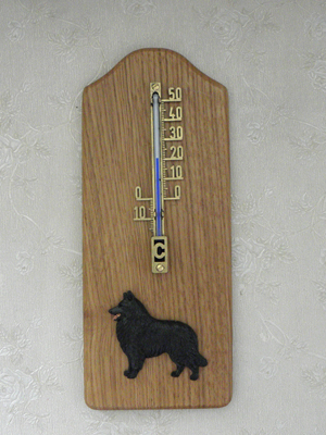 Belgian Groenendael - Thermometer Rustical