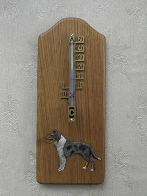 Collie Smooth - Thermometer Rustical