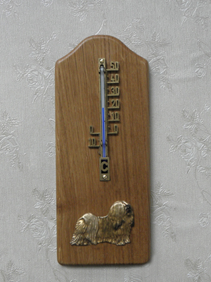 Lhasa Apso - Thermometer Rustical