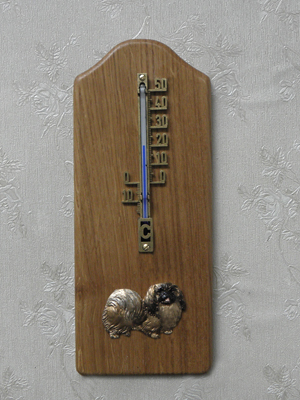 Pekingese - Thermometer Rustical