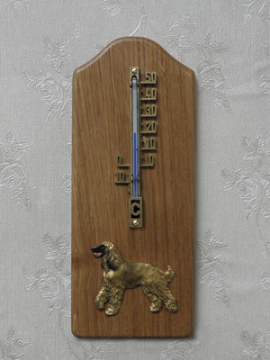 Afghan Hound - Thermometer Rustical