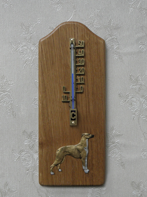 Greyhound - Thermometer Rustical