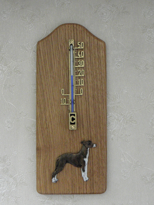 Whippet - Thermometer Rustical