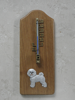Bichon Frisé - Thermometer Rustical
