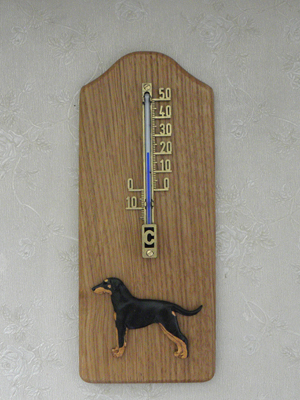 Dobermann - Thermometer Rustical