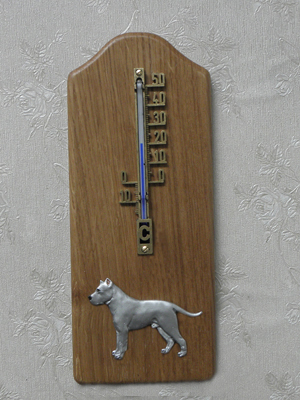 Dogo Argentino - Thermometer Rustical
