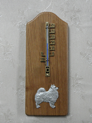 Japanese Spitz - Thermometer Rustical