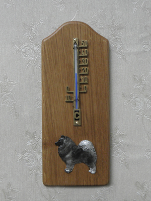 Keeshond - Thermometer Rustical