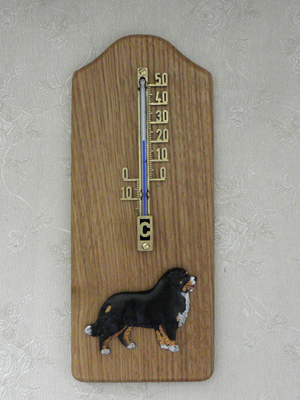 Bernese Mountain Dog - Thermometer Rustical