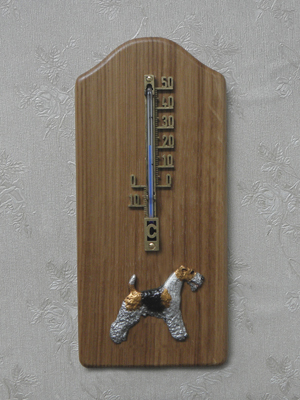 Fox Terrier Wire - Thermometer Rustical