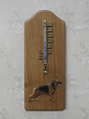 German Shepherd - Thermometer Rustical