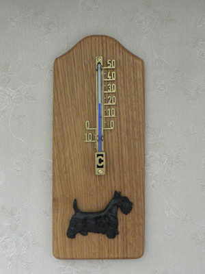 Scotish Terrier - Thermometer Rustical
