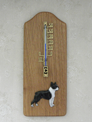 Boston Terrier - Thermometer Rustical