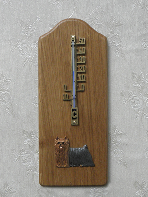 Yorkshire Terrier - Thermometer Rustical