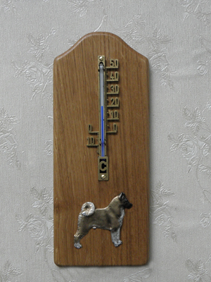 Akita Inu - Thermometer Rustical