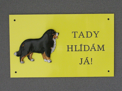 Bernese Mountain Dog - Warning Outdoor Board Figure