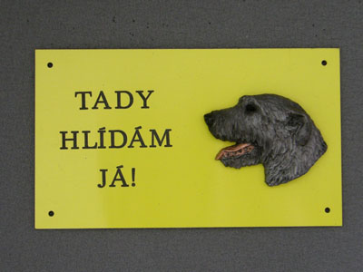 Irish Wolfhound - Warning Outdoor Board Head
