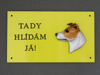 Jack Russell Terrier - Warning Outdoor Board Head