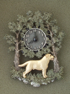 Labradorský retrívr - Nástěnné hodiny kovové