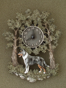Collie Smooth - Wall Clock metal