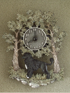 Portuguese Water Dog - Wall Clock metal