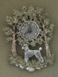 Poodle Sport - Wall Clock metal
