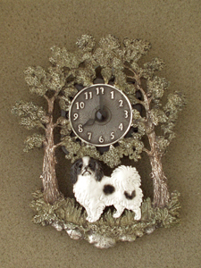 Japanese Chin - Wall Clock metal