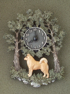Finnish Spitz - Wall Clock metal