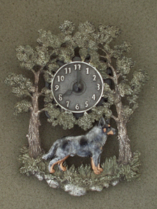 Australian Cattle Dog - Wall Clock metal