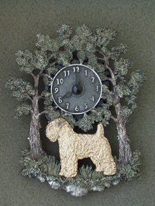 Soft Coated Wheaten Terrier - Wall Clock metal