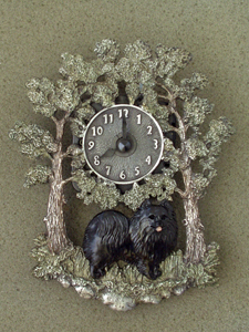 Pomeranian - Wall Clock metal
