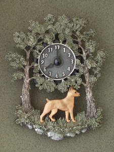 Miniature Pinscher - Wall Clock metal