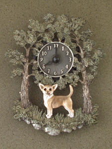 Chihuahua Smooth - Wall Clock metal