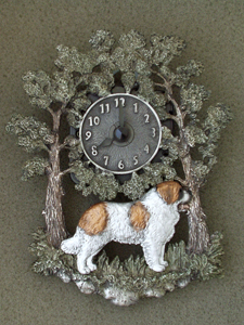 St. Bernard - Wall Clock metal