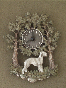 Bedlington Terrier - Wall Clock metal