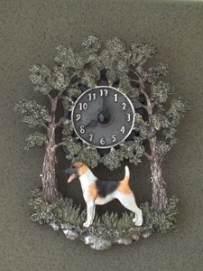 Fox Terrier Smooth - Wall Clock metal