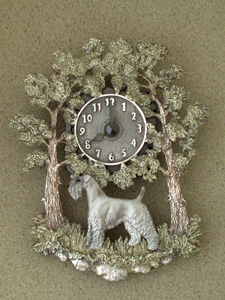 Kerry Blue Terrier - Wall Clock metal