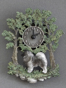 German Spitz - Wall Clock metal