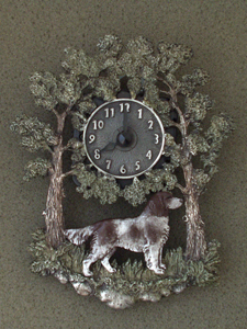 Münsterländer Small - Wall Clock metal